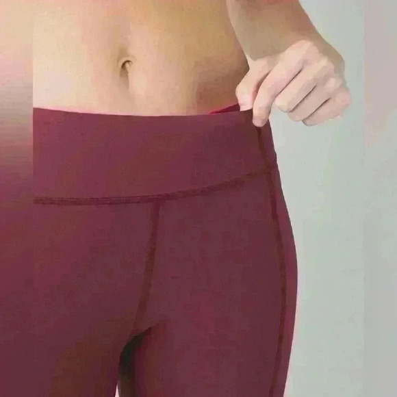 Lululemon Tight Stuff Tight~Wine Berry / Bon Bon ~ size 8 - Picture 4 of 15